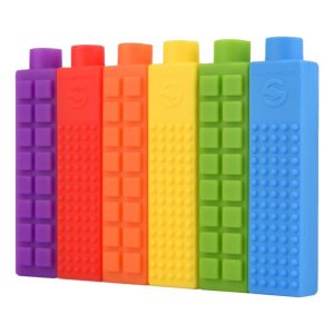 Accesorio masticable para lápices en forma de ladrillo