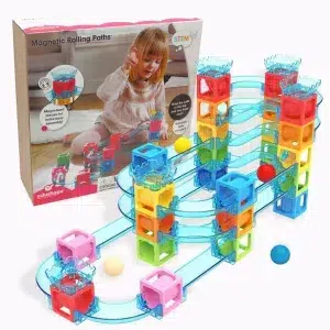 Pista de canicas magnética